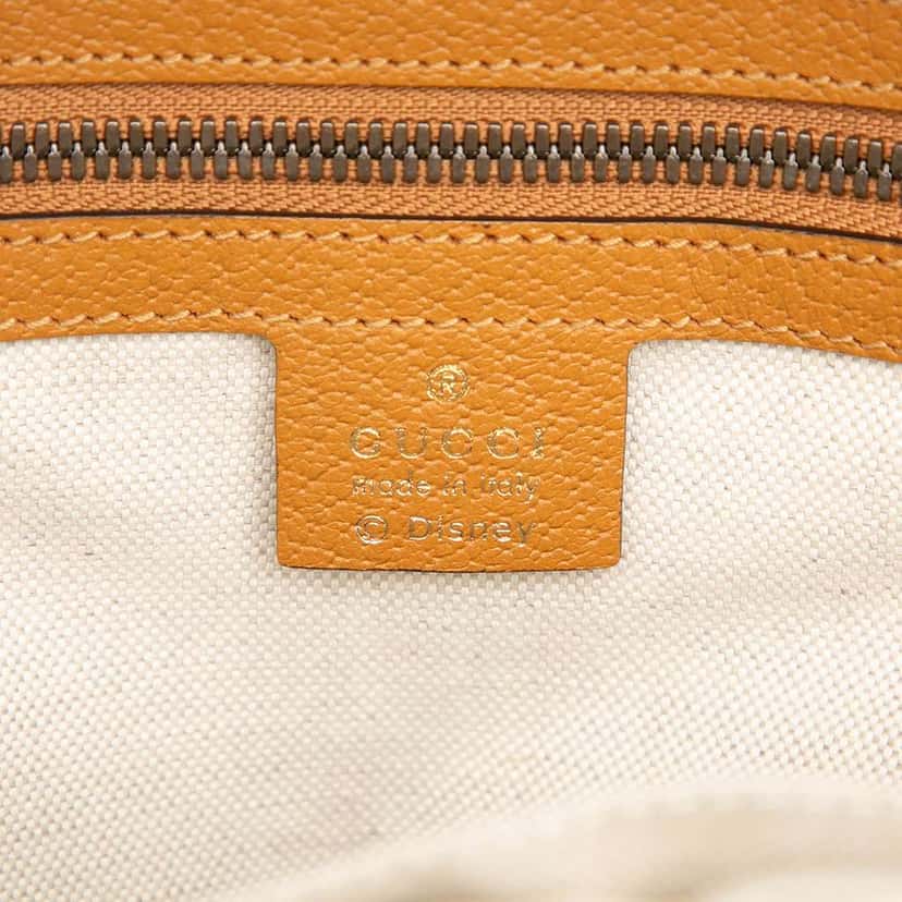 Gucci Disney Small Micro GG Supreme Mickey Mouse Dome Backpack Brown Canvas Good condition - Box View