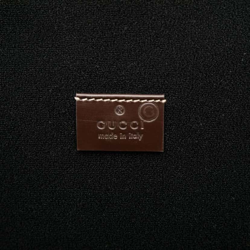 Gucci GG Supreme Laptop Case Brown Canvas Very good condition - Box View