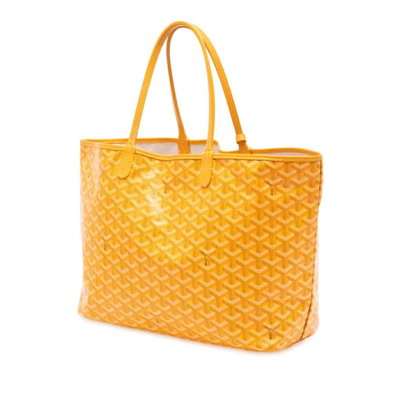 Goyard Goyardine Saint Louis PM Yellow Canvas Very good condition - Back View