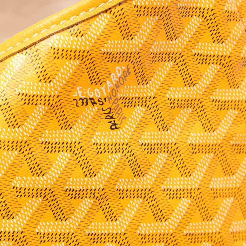 Goyard Goyardine Saint Louis PM Yellow Canvas Very good condition - Box View