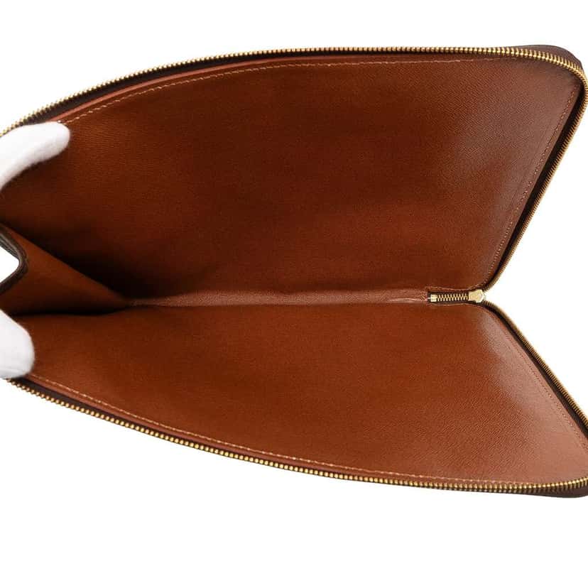 Louis Vuitton Monogram Poche Documents Portfolio 30 Brown Good condition - Model View
