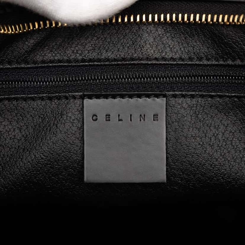 Celine Macadam Coated Canvas Clutch Black Canvas Good condition - Box View