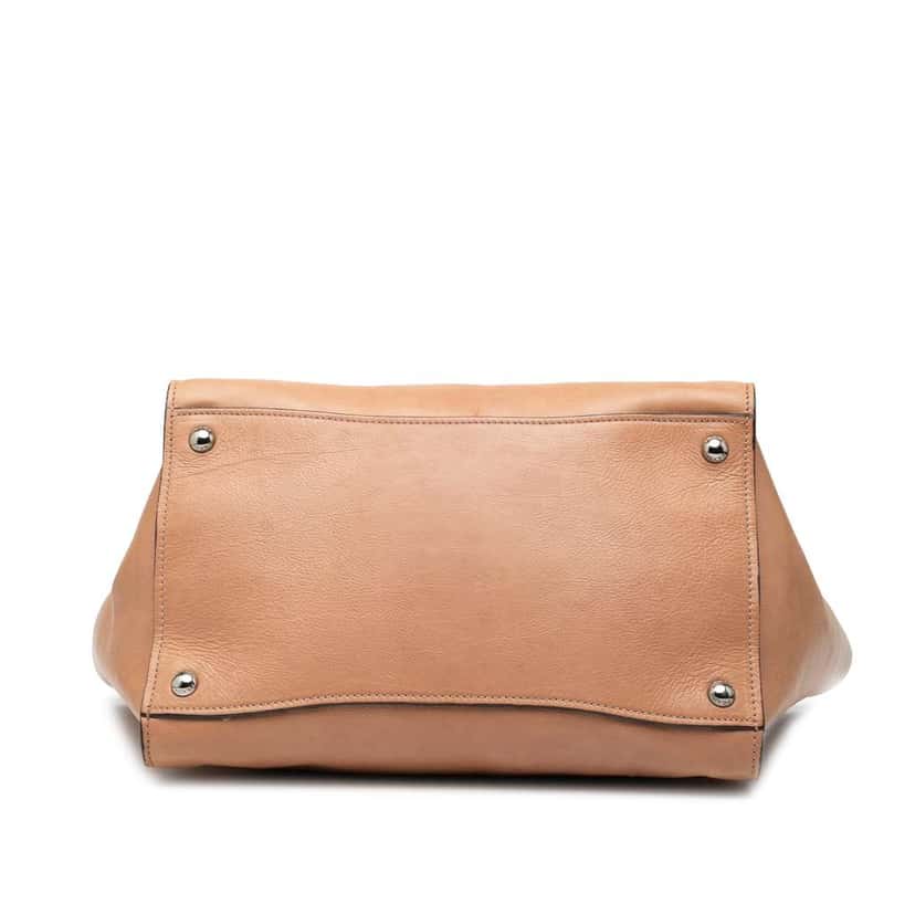 Prada Glace Calf Twin Pocket Satchel Brown Leather Good condition - Inside View