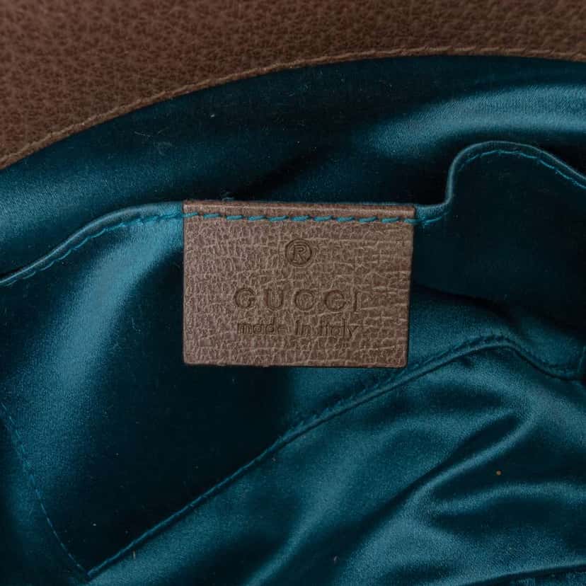 Gucci Small GG Supreme Web Ophidia Chain Crossbody Brown Canvas Good condition - Box View