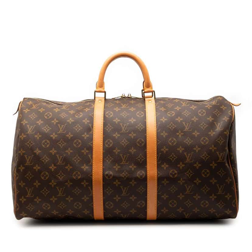 Louis Vuitton Monogram Keepall 55 Brown Good condition - Front View