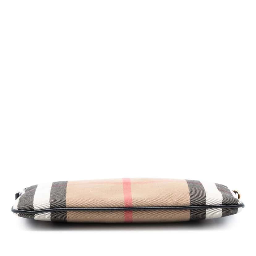 Burberry Mega Check Canvas Peyton Crossbody Brown Canvas Good condition - Inside View