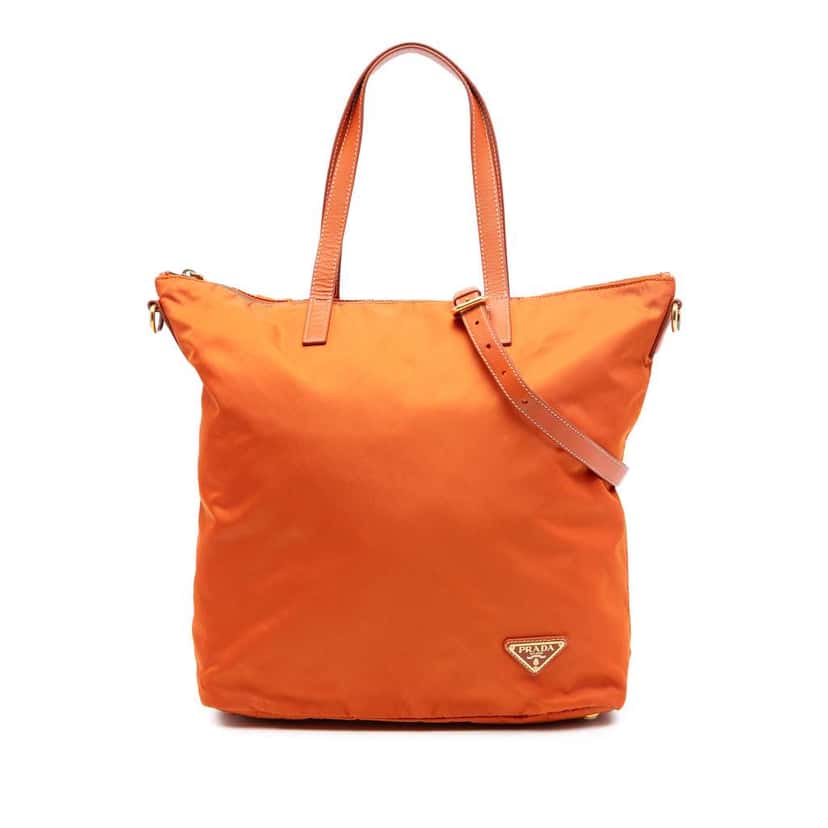 Prada Tessuto Satchel Orange Good condition - Front View