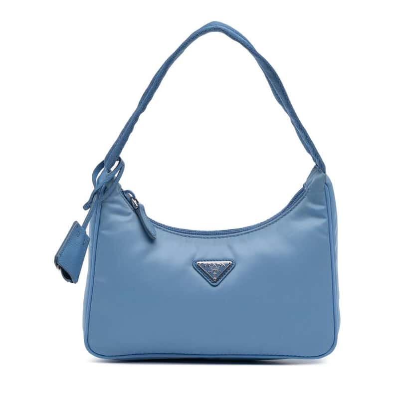 Prada Mini Tessuto Re Edition 2000 Shoulder Bag Blue Good condition - Front View