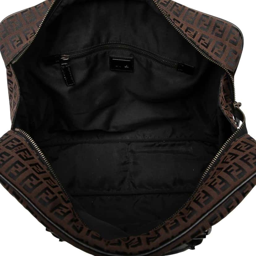 Fendi Zucchino Canvas Business Bag Brown Canvas Good condition - Model View