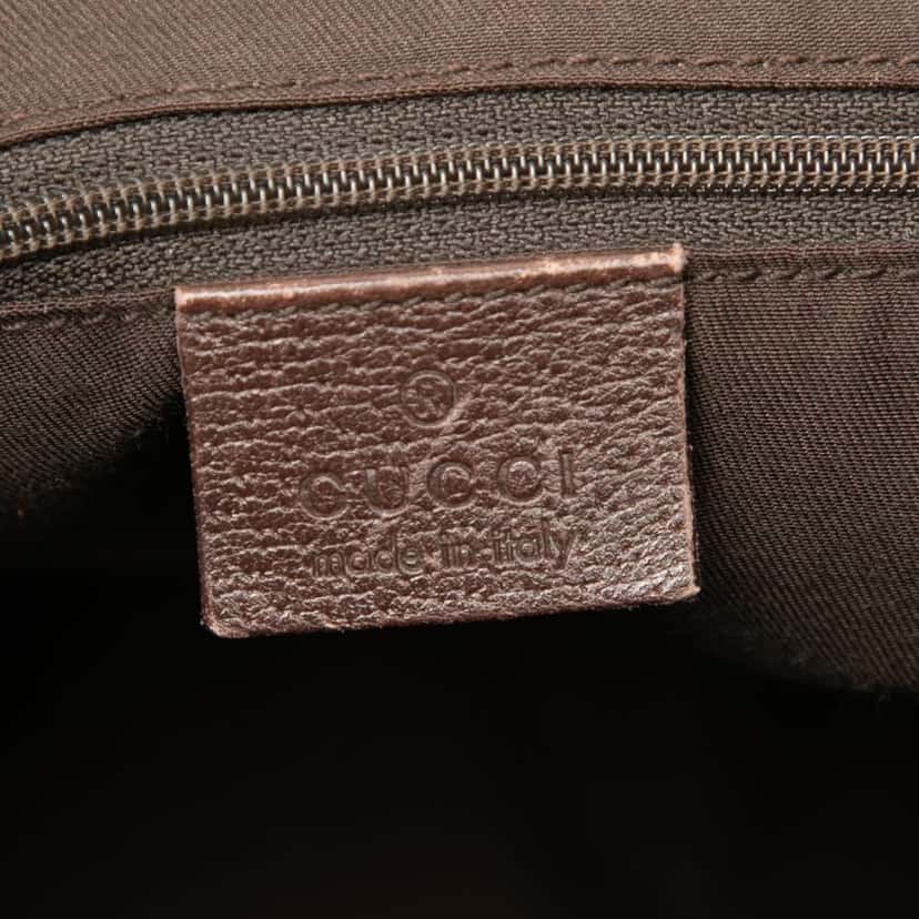 Gucci GG Canvas Abbey D Ring Convertible Satchel Brown Canvas Good condition - Box View