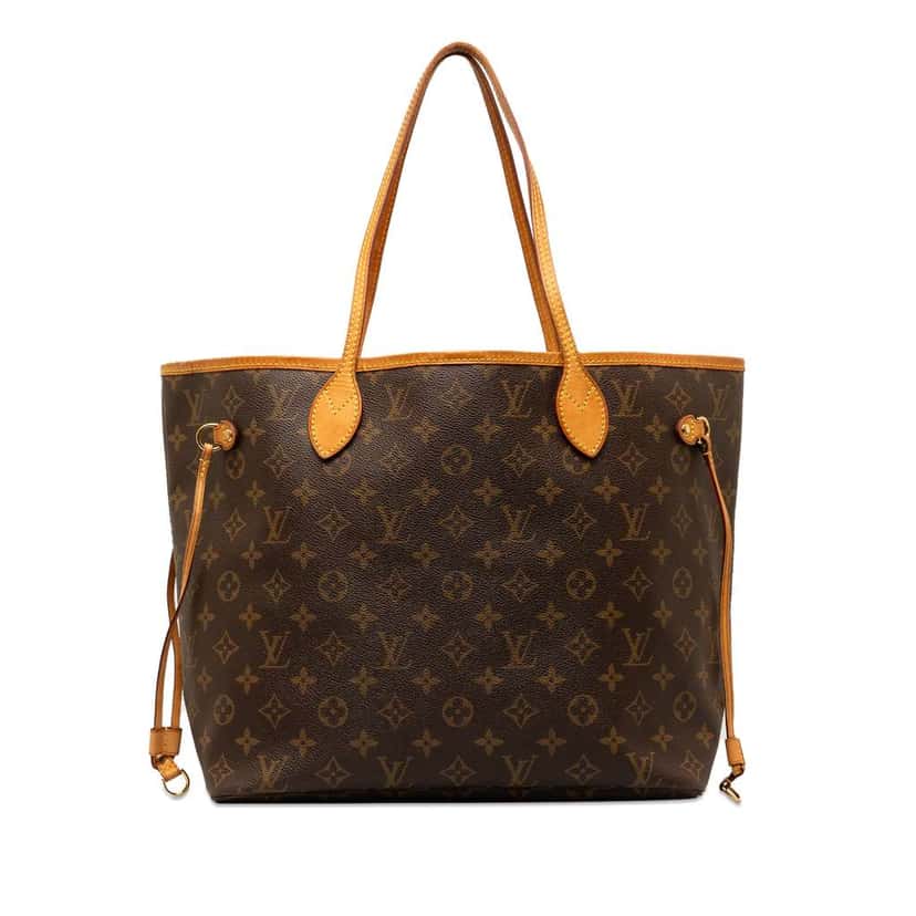 Louis Vuitton Monogram Neverfull MM Brown Canvas Good condition - Front View