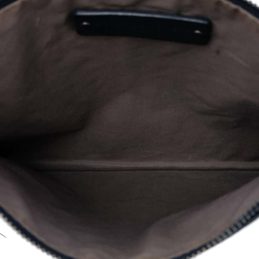 Bottega Veneta Bicolor Nappa Intrecciato Clutch Blue Leather Good condition - Model View