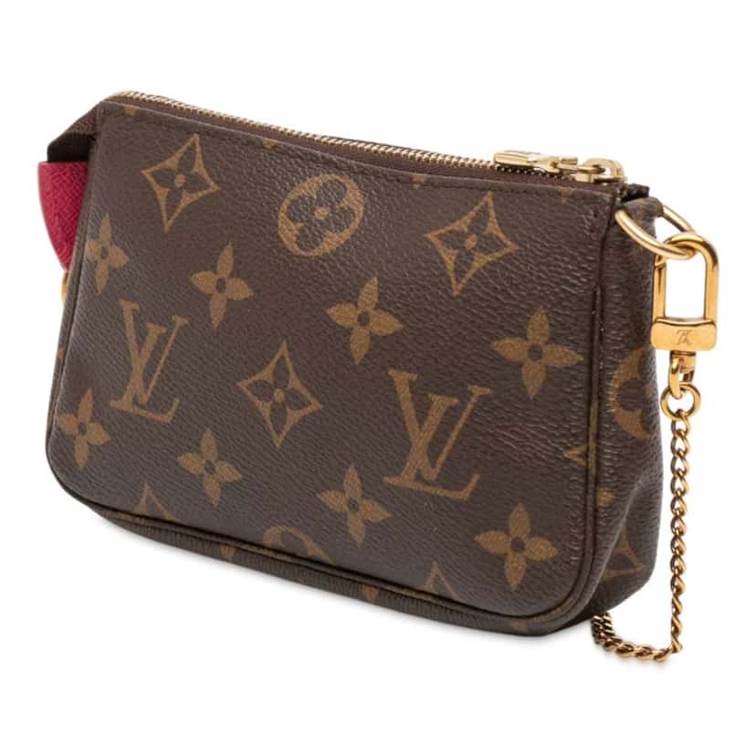 Louis Vuitton Monogram Giraffe Christmas Mini Pochette Accessoires Brown Good condition - Back View