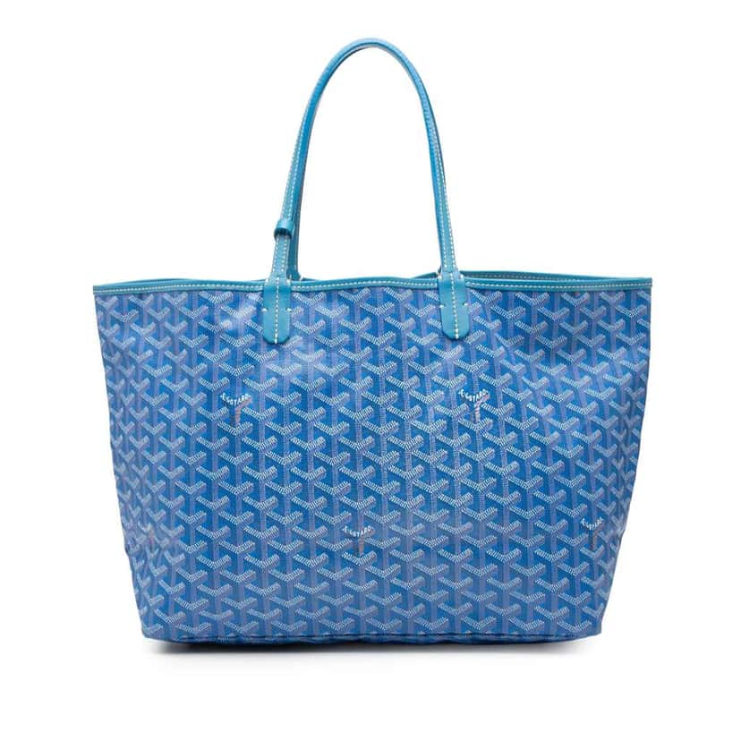 Goyard Goyardine Saint Louis PM Blue Canvas Very good condition - Front View