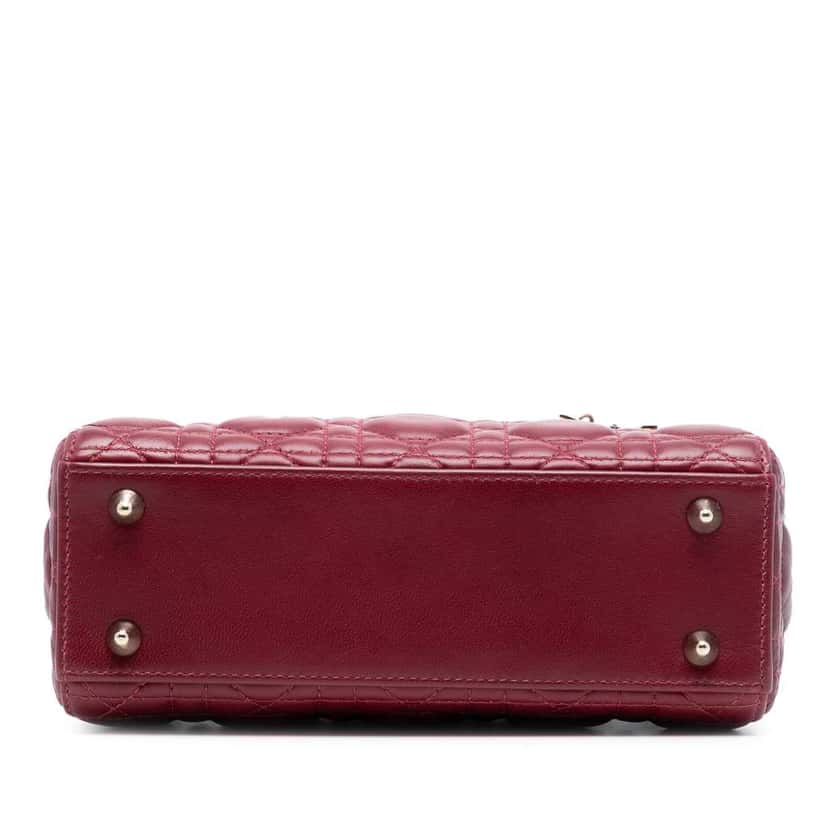 Dior Small Gradient Lambskin Cannage Lady Dior Pink Leather Good condition - Inside View