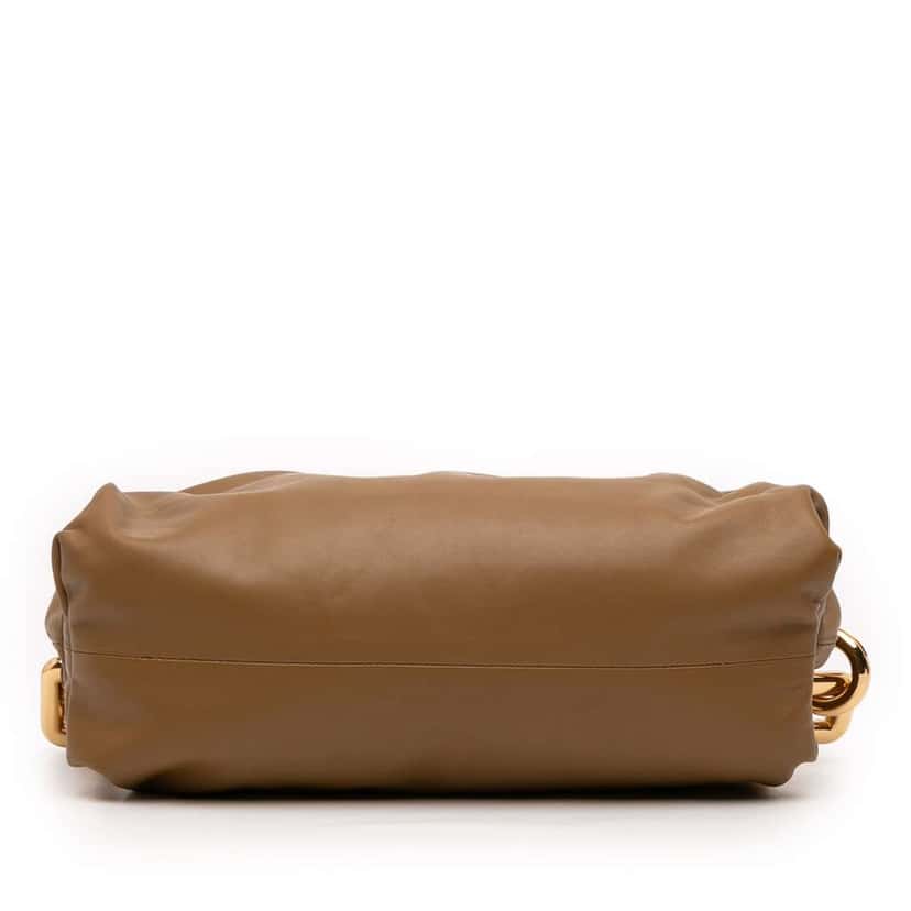 Bottega Veneta Lambskin Chain Pouch Brown Leather Very good condition - Inside View