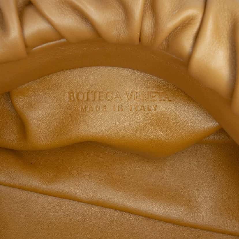 Bottega Veneta Lambskin Chain Pouch Brown Leather Very good condition - Box View