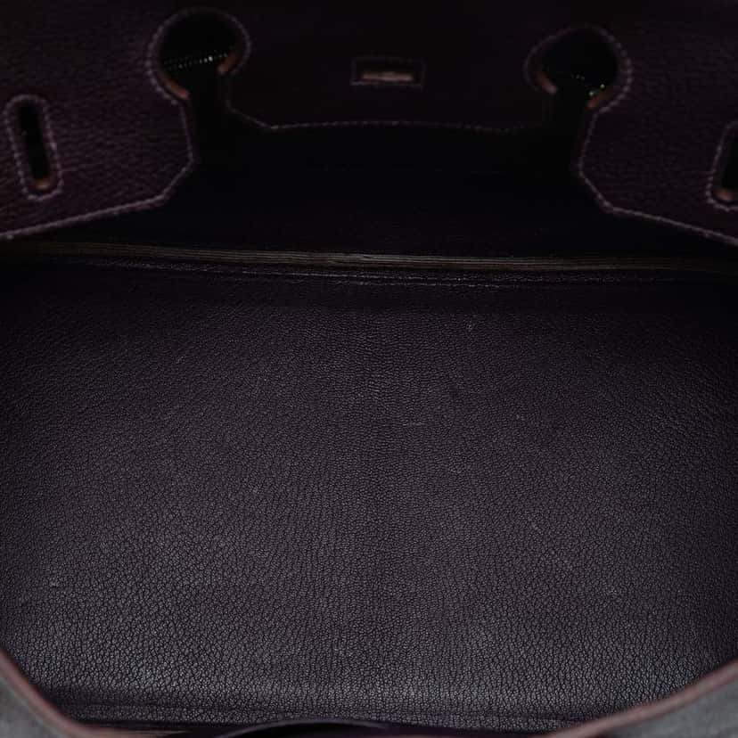 Hermès Togo Birkin Retourne 35 Purple Leather Good condition - Model View
