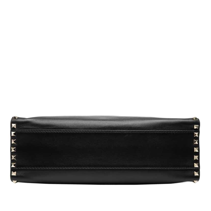 Valentino Leather Rockstud Convertible Tote Black Leather Good condition - Inside View