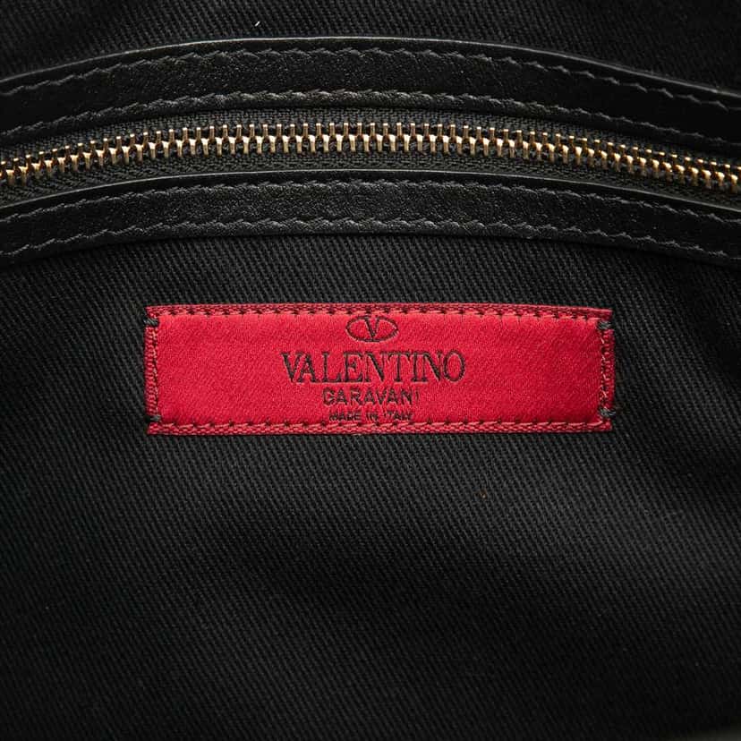 Valentino Leather Rockstud Convertible Tote Black Leather Good condition - Box View