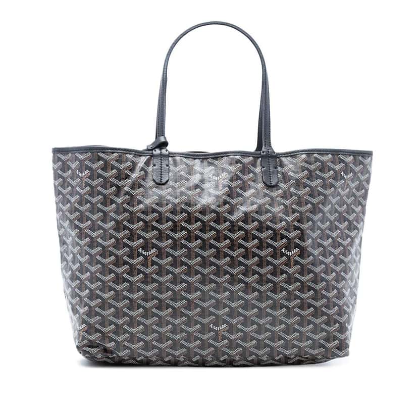 Goyard Goyardine Saint Louis PM Black Canvas Very good condition - Front View