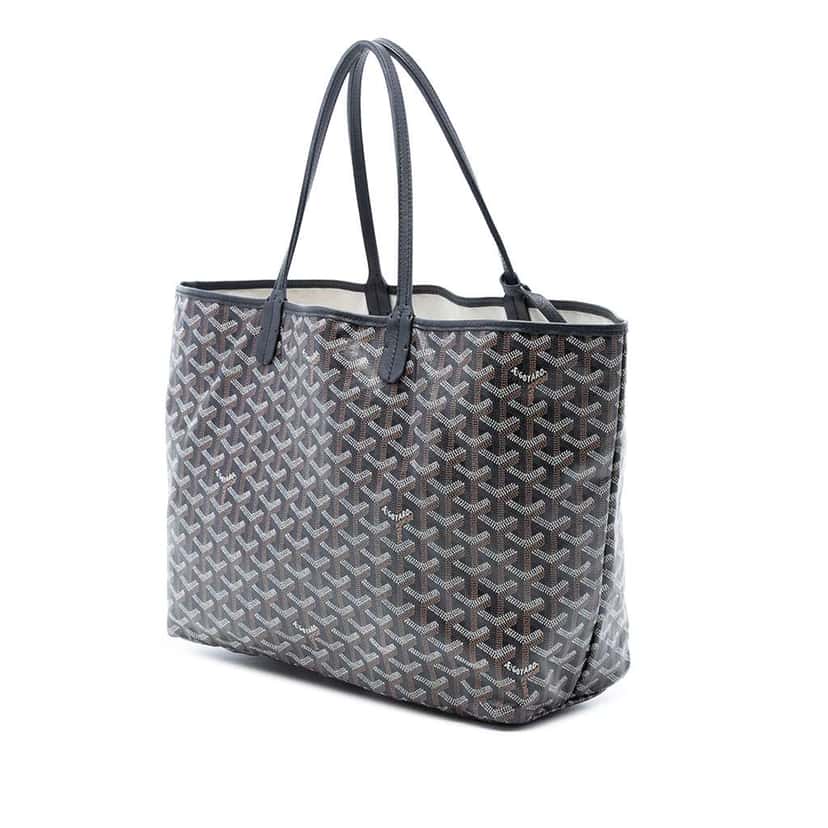 Goyard Goyardine Saint Louis PM Black Canvas Very good condition - Back View