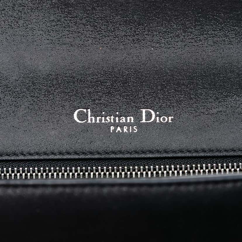 Dior Small Lambskin Diorama Flap Black Leather Good condition - Box View