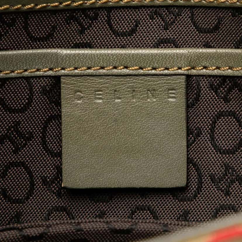 Celine C Macadam Canvas Shoulder Bag Brown Canvas Good condition - Box View