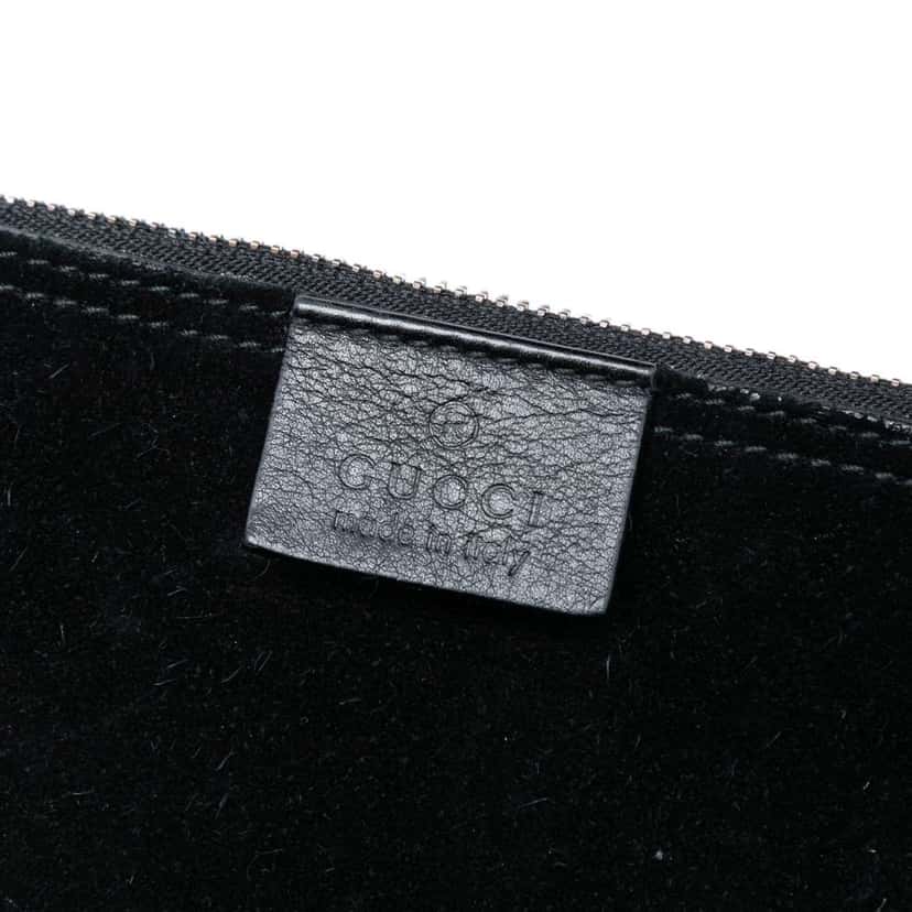 Gucci Suede Soft Jackie Bucket Bag Black Leather Good condition - Box View