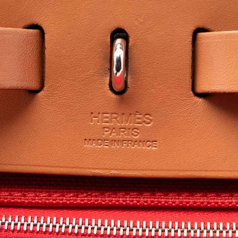 Hermès Toile Herbag Zip 31 Orange Canvas Good condition - Box View
