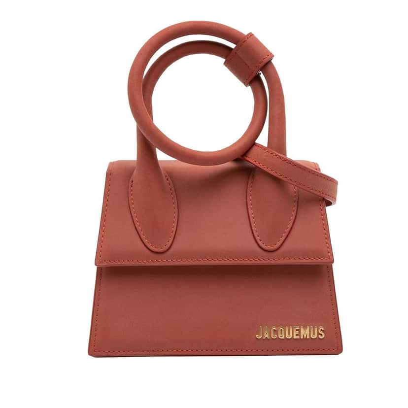 Jacquemus Nubuck Le Chiquito Noeud Red Leather Good condition - Front View
