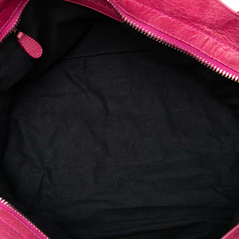 Balenciaga Lambskin Motocross Giant 21 Part Time Satchel Pink Leather Good condition - Model View