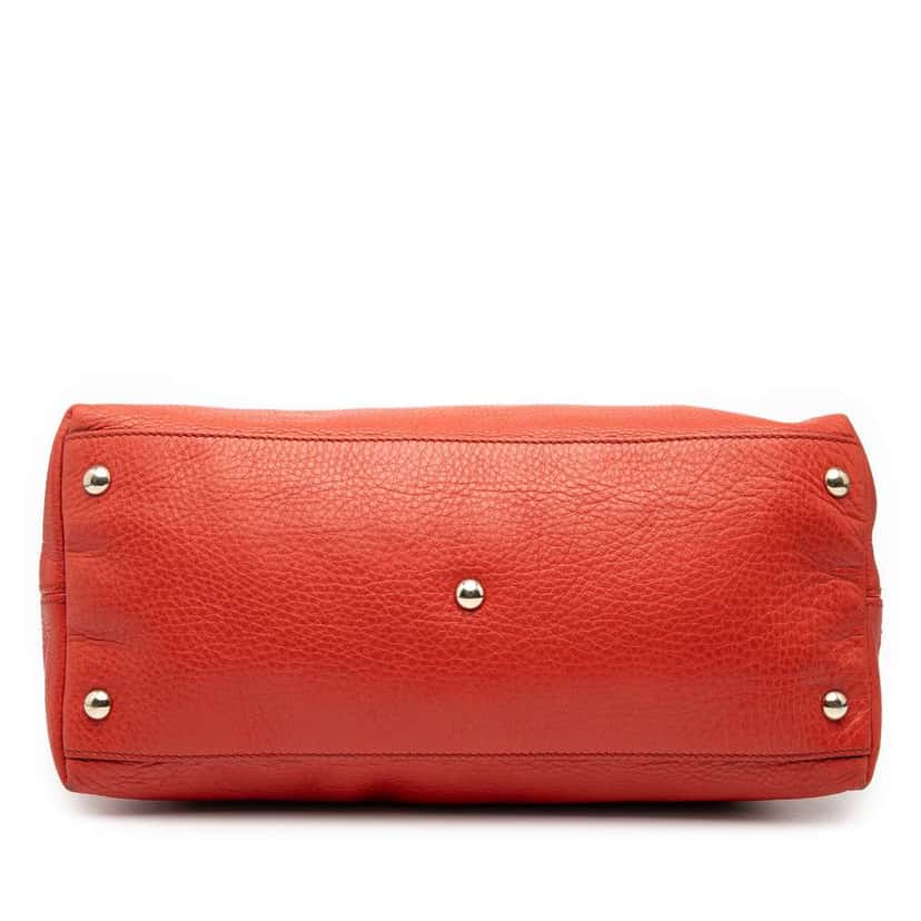 Gucci Small Leather Soho Working Satchel Red Leather Good condition - Inside View
