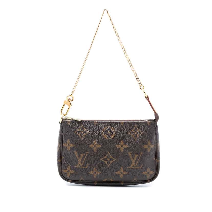 Louis Vuitton Monogram Mini Pochette Accessoires Brown Very good condition - Front View