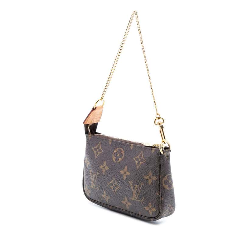 Louis Vuitton Monogram Mini Pochette Accessoires Brown Very good condition - Back View