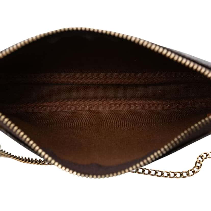 Louis Vuitton Monogram Mini Pochette Accessoires Brown Very good condition - Model View