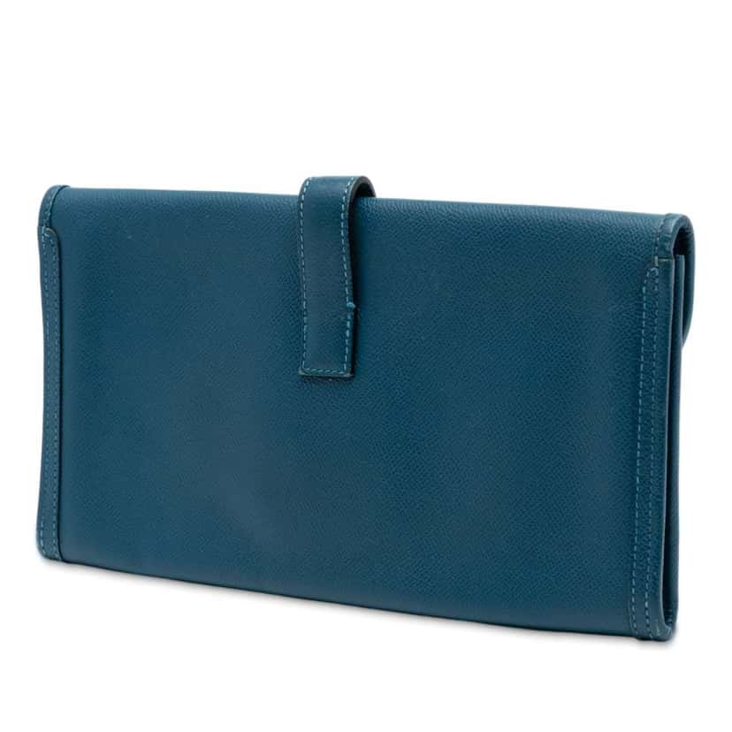 Hermès Epsom Jige Elan 29 Blue Leather Good condition - Back View