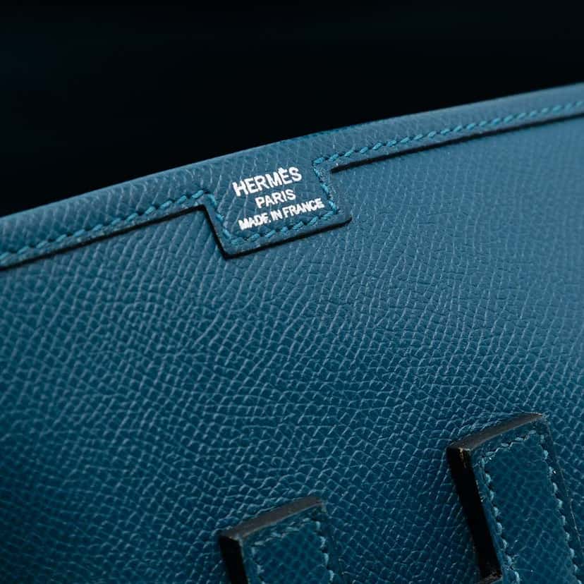 Hermès Epsom Jige Elan 29 Blue Leather Good condition - Box View