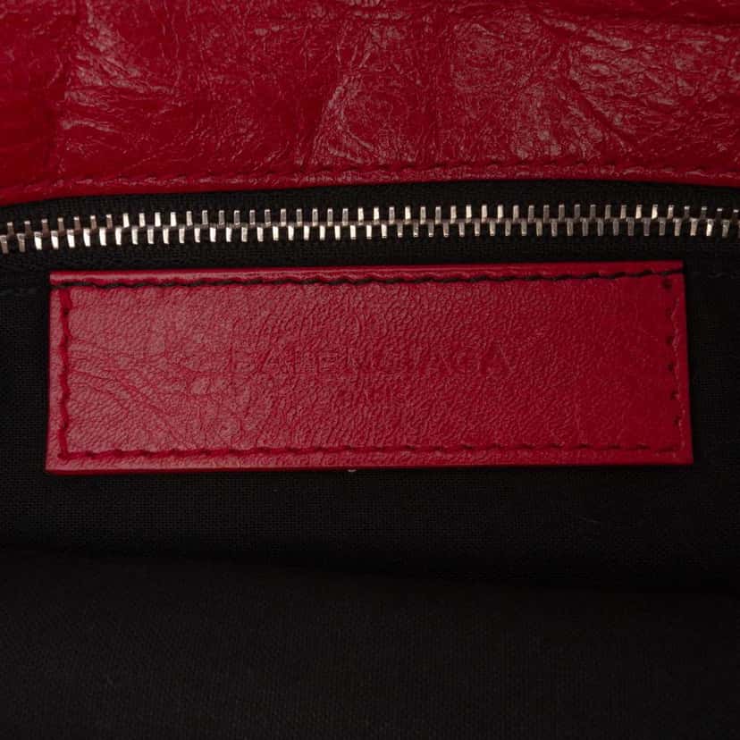 Balenciaga Lambskin Motocross Classic Envelope Crossbody Red Leather Good condition - Box View