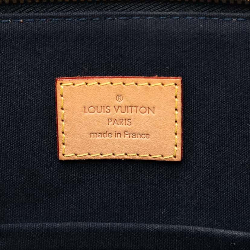 Louis Vuitton Monogram Vernis Alma PM Blue Leather Good condition - Box View