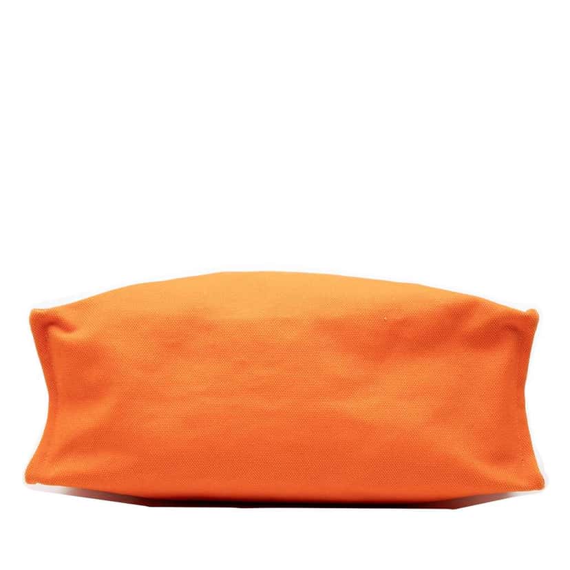 Hermès Toile Etriviere Shopping Tote Orange Canvas Good condition - Inside View