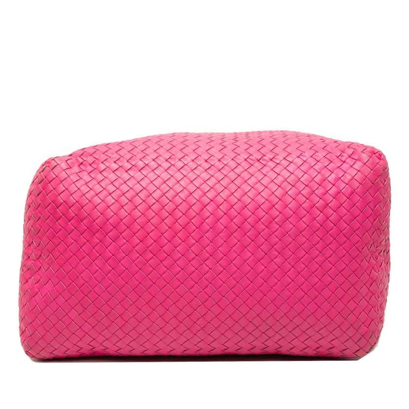 Bottega Veneta Large Nappa Intrecciato Cesta Tote Pink Leather Good condition - Inside View