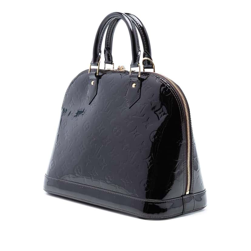 Louis Vuitton Monogram Vernis Alma PM Purple Leather Good condition - Back View