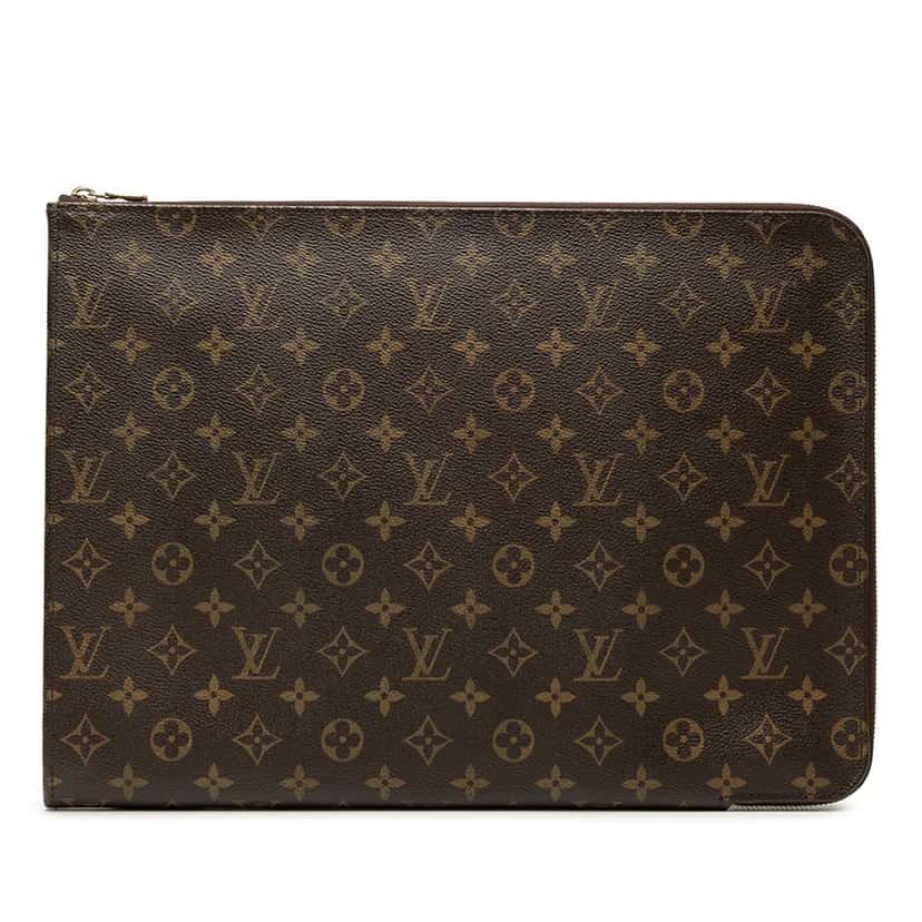 Louis Vuitton Monogram Poche Documents Portfolio Brown Good condition - Front View