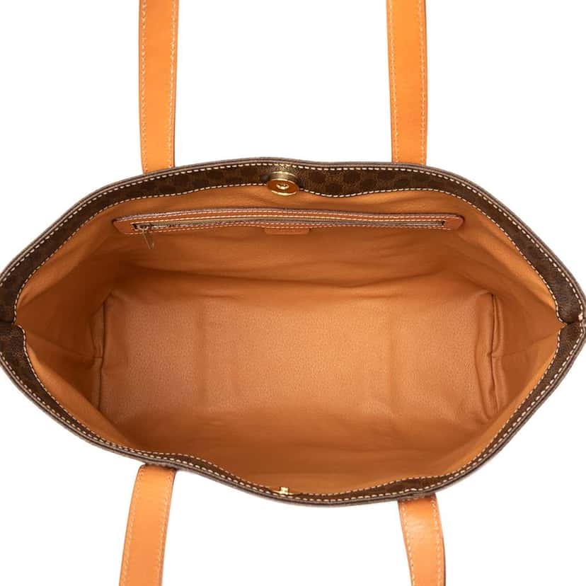 Celine Macadam Coated Canvas Tote Brown Canvas Very good condition - Model View