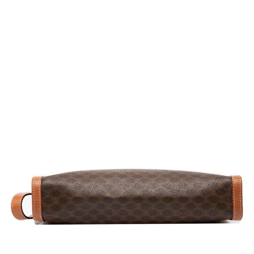 Celine Macadam Coated Canvas Clutch Brown Canvas Good condition - Inside View