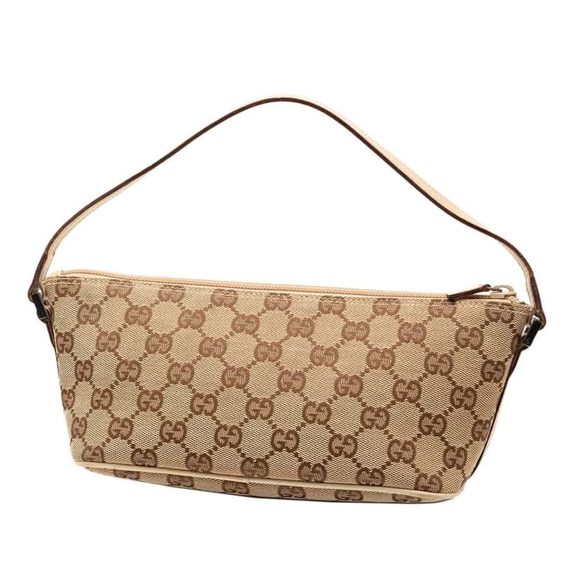 Gucci GG Canvas Boat Brown Canvas Good condition - Back View