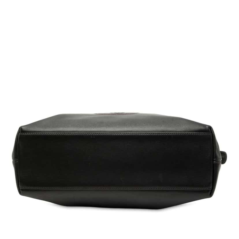 Chanel CC Lambskin Tassel Tote Black Leather Very good condition - Inside View