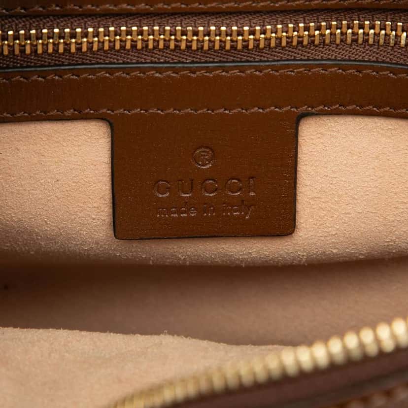 Gucci Small GG Supreme Horsebit 1955 Crossbody Brown Canvas Good condition - Box View