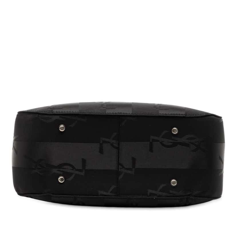 Saint Laurent Monogram Logo Nylon Shoulder Bag Black Good condition - Inside View